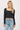LONG SLEEVE SQUARE NECK RIBBED TOP W/ SCALLOP STITCH DETAIL